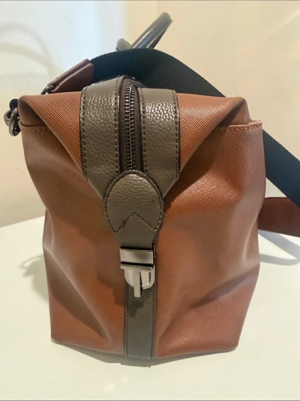 Ted Baker London Brown Duffel with Dark Trim